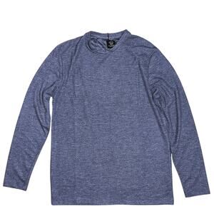 NWT Level Ten Long Sleeve Knit Navy Blue Shirt Small